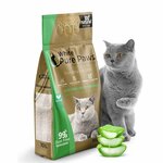 White Pure Paws Bentoniet kattenbakvulling Aloe Vera 10L