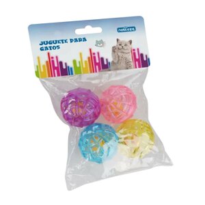 Nobleza Balletjes met bel speelgoedsetje 4 stuks