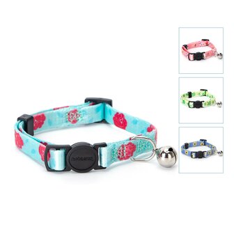 Nobleza kattenhalsband met print