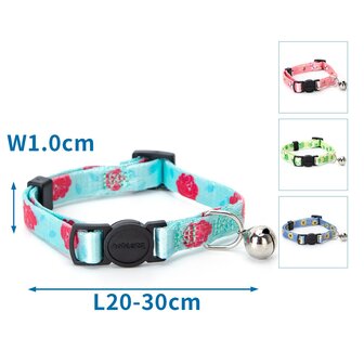 Nobleza kattenhalsband met print