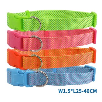 Nobleza halsband met kliksluiting nylon M