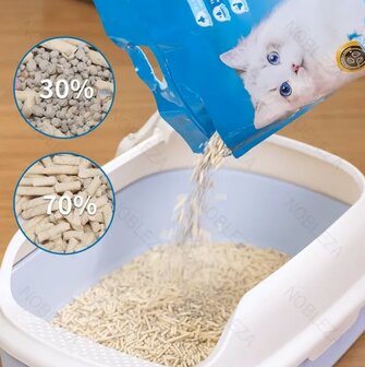 Nobleza Kattenbakvulling tofu en bentoniet 5L