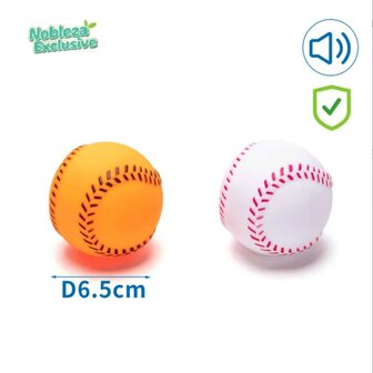 Nobleza Exclusieve vinyl honkbal met piep