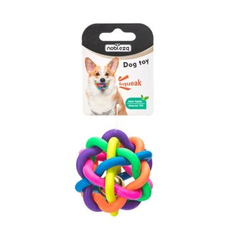 Nobleza Exclusieve rubber speelbal met bel