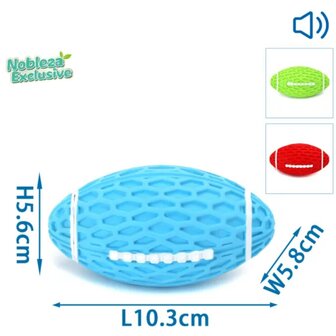 Nobleza Exclusieve rubberen rugby bal met piep