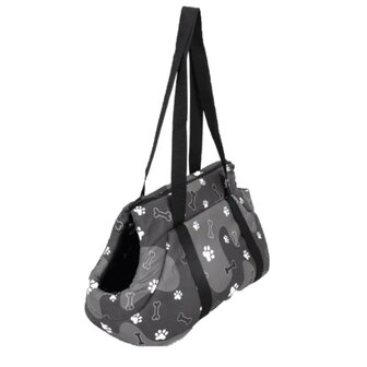 Nobleza Draagzak met poot en bot print zwart