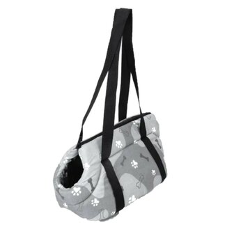 Nobleza Draagzak met poot en bot print grijs S