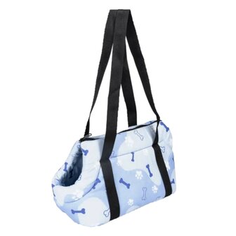 Nobleza Draagzak met poot en bot print blauw S