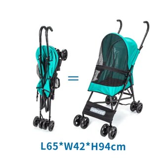 Nobleza Inklapbare kinderwagen voor huisdieren turquoise
