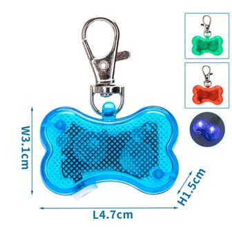 Nobleza botvormig led lampje halsbandhanger