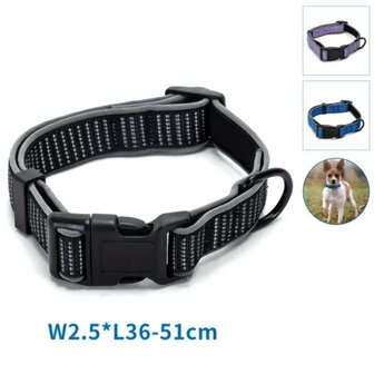 Nobleza Reflecterende hondenhalsband S