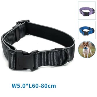 Nobleza Reflecterende hondenhalsband XL