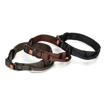 Nobleza Anti trek hondenhalsband met handvat S
