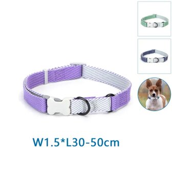 Nobleza Hondenhalsband kliksluiting met botje S