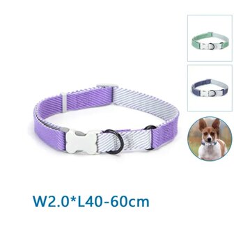 Nobleza Hondenhalsband kliksluiting met botje M