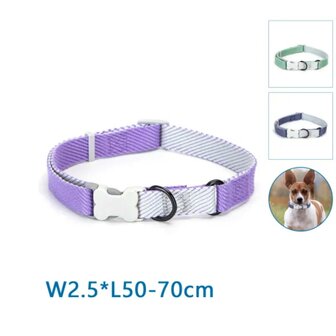 Nobleza Hondenhalsband kliksluiting met botje L