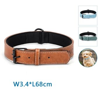 Nobleza PU lederen hondenhalsband L