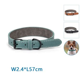 Nobleza Hondenhalsband PU leer XS