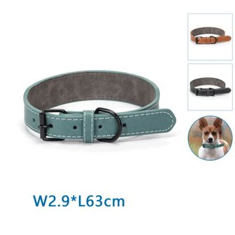 Nobleza Hondenhalsband PU leer S