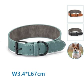 Nobleza Hondenhalsband PU leer M
