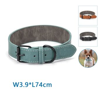 Nobleza Hondenhalsband PU leer L
