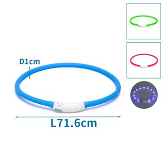Nobleza LED verlichte hondenhalsband
