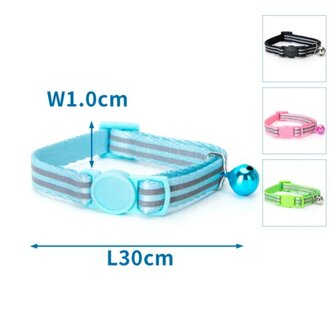 Nobleza Reflecterende kattenhalsband met bel en kliksluiting