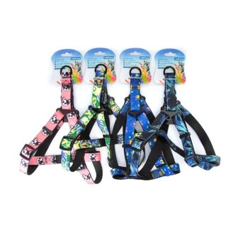 Nobleza Y-tuigje voor honden met leuke print M