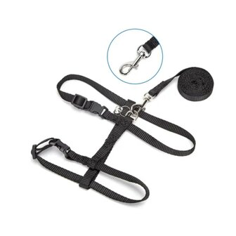 Nobleza H-model kattenharnas met riem