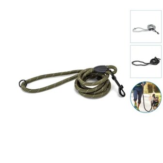 Nobleza Reflecterende hondenriem met handvat S