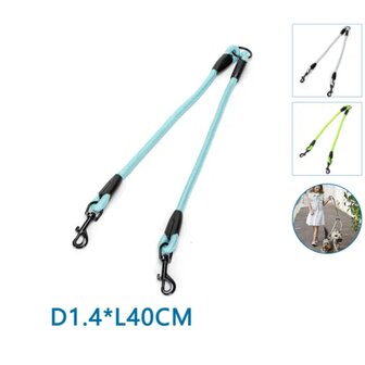 Nobleza Fluorescerende hondenriem splitter L