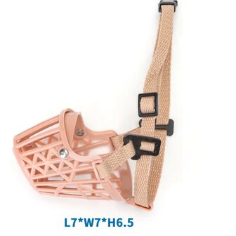 Nobleza Verstelbare hondenmuilkorf beige XS