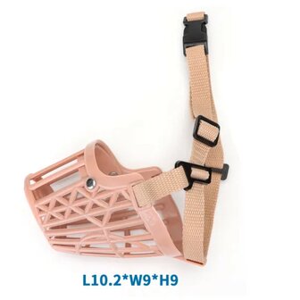 Nobleza Verstelbare hondenmuilkorf beige M