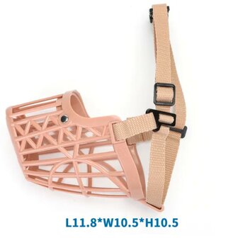 Nobleza Verstelbare hondenmuilkorf beige XM