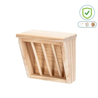 Nobleza Houten hooivoerrek voor kleine dieren S