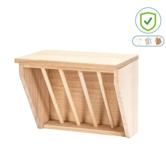 Nobleza Houten hooivoerrek voor kleine dieren M