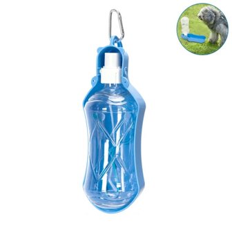 Nobleza Huisdierendrinkfles voor onderweg blauw 518ml