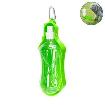 Nobleza Huisdierendrinkfles voor onderweg groen 518ml