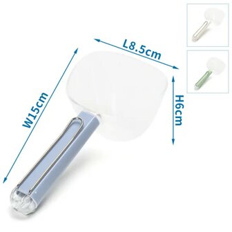 Nobleza Voerschep met afsluitclip voor zakken