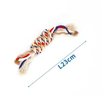 Nobleza Katoenen speeltouw voor honden 23cm