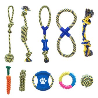 Nobleza Speelgoedset voor honden 10 stuks