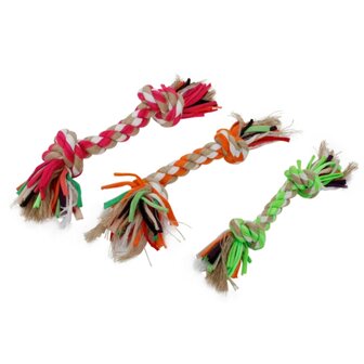 Nobleza Gekleurd flostouw voor honden 31cm