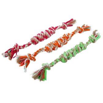 Nobleza Gekleurd dikke flostouw voor honden 42cm