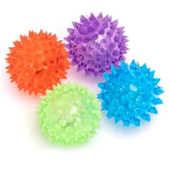 Nobleza LED speelbal met massagestekels