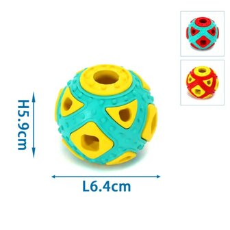 Nobleza Rubber snackbal voor honden 6,4cm