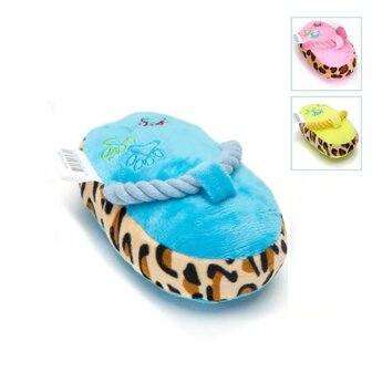 Nobleza Hondenspeelgoed pluche slipper met piep