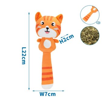 Nobleza Pluche krakende kat met kattenkruid