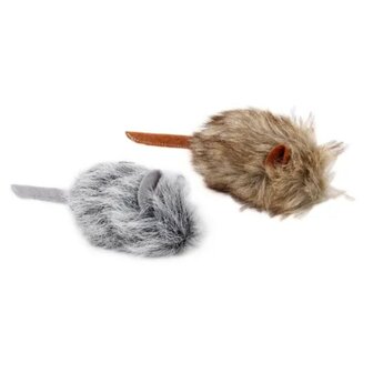 Nobleza Pluche speelmuizen met lange haren