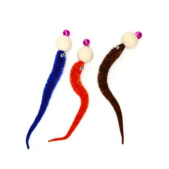 Nobleza Kattenspeelgoed rups met bel