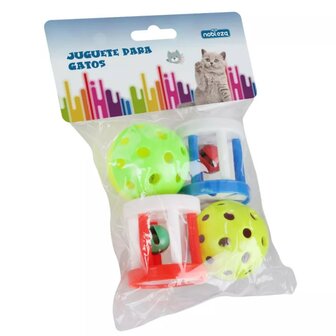 Nobleza Speelgoedsetje voor katten 4 stuks